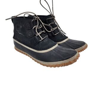 Sorel Out and about Rain Duck Waterproof Women's Ankle Boots Size 7.5